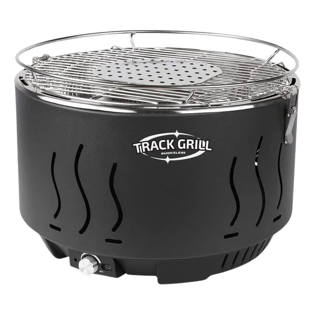 Parrilla Carbón Smokeless Track Grill Electroeficiente