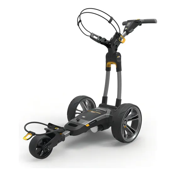 Carro Eléctrico Golf Powakaddy Uk Ct6 + Plegable Color Negro
