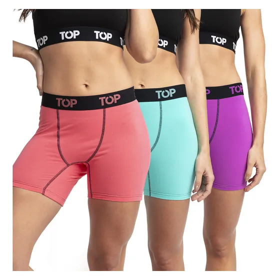 Bóxer Medio Modal Mujer Pack 3 C3 Top