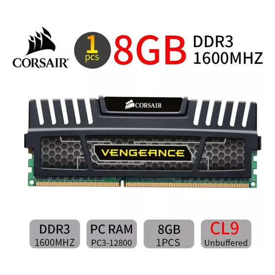 Memoria Ram 8gb Pc Ddr3 Corsair Vengeance 1600mhz