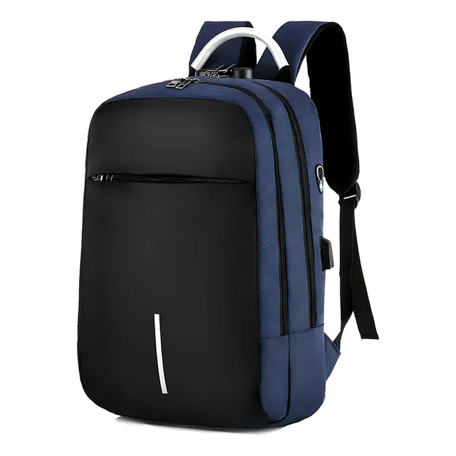 Mochila Antirrobo 30l Con Candado De Combinación, Puerto Usb, Compartimento Para Notebook, Para Viajes O Trabajo