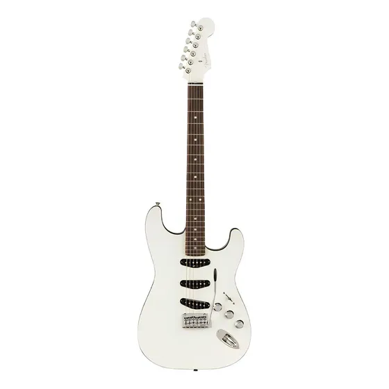 Fender Aerodyne Special Strato, guitarra elétrica branca, material de escala, jacarandá, orientação para a mão direita