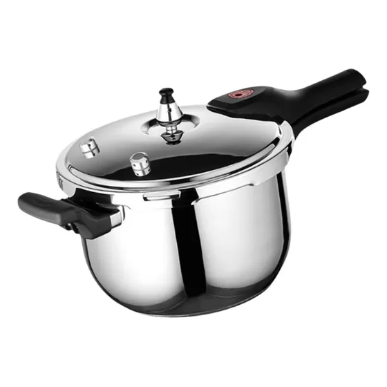 Panela De Pressão Inox Indução Fundo Triplo 5l C/ 3 Válvulas