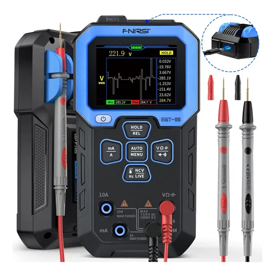 Tester Multimetro Inteligente Con Capacimetro Fnirsi Dmt-99