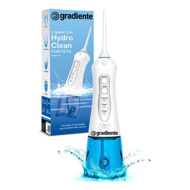 Irrigador Oral Gradiente Waterpik Portatil Portable Bivolt 300ml Recarregável Limpeza Buca... Irrigador Oral Gradiente Waterpik Portatil Portable Bivolt 300ml Recarregável Limpeza Buca...
