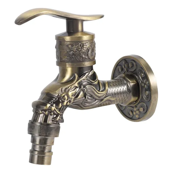Fhdpeebu Grifo Decorativo Bronce Antiguo Para Hogar Agua Al