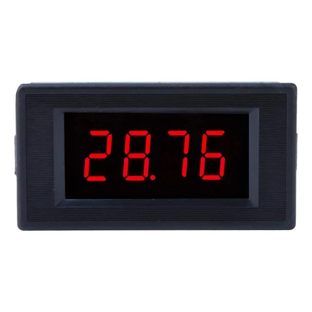 Voltimetro Alta Precision Dc Medidor Panel Digital Led Rojo
