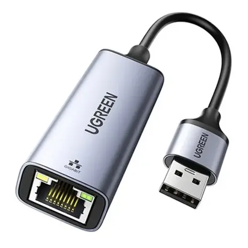 Ugreen Adaptador De Red Usb 3.0 A Ethernet Rj45 Laptop Pc Color Space gray | Cuotas sin interés