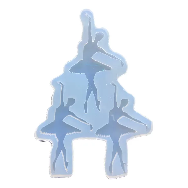 Molde Silicona Bailarinas Ballet Llaveros Dijes Resina Arte