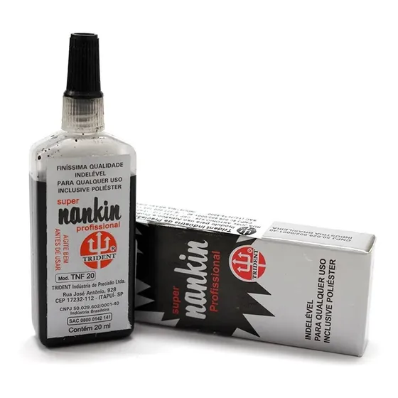 Tinta Nanquim Trident 20 Ml. Para Canetas Recarregáveis.