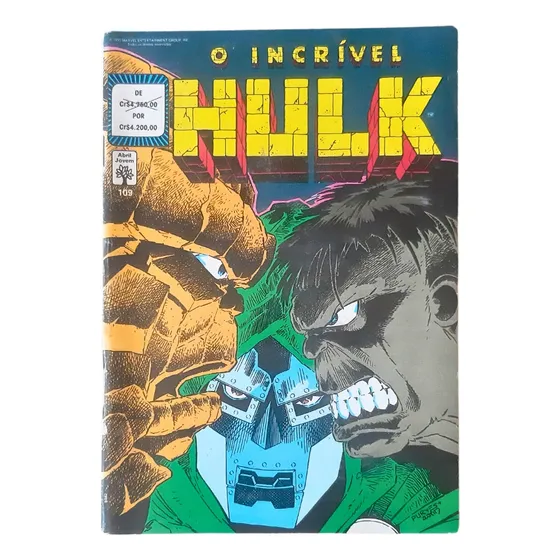 Revistinha Hq O Incrivel Hulk Numero 109 Editora Abril