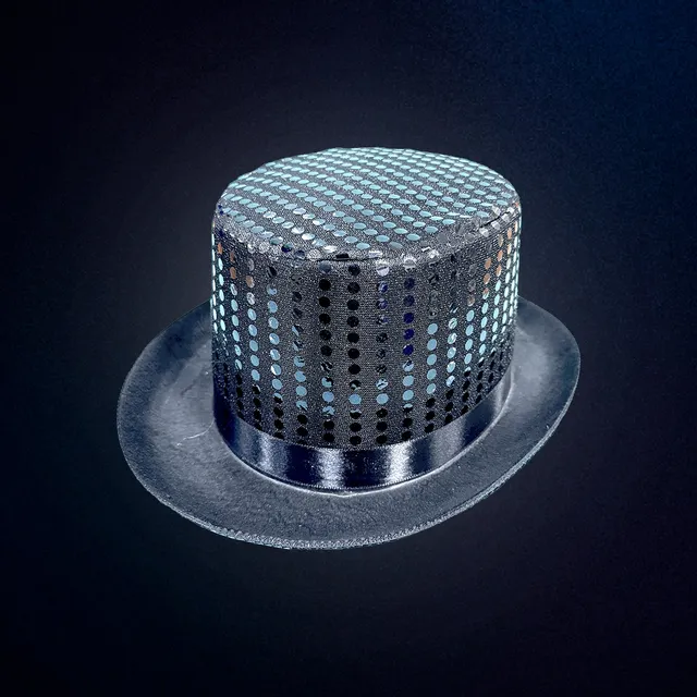 Sombrero Copa Tela Mago Hora Loca