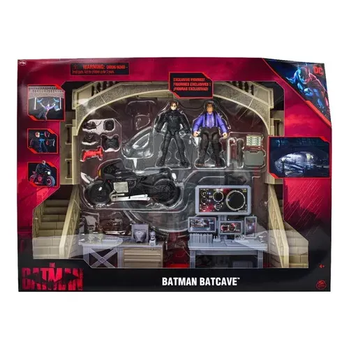 The Batman Baticueva Con Accesorios Dc Spin Master