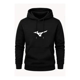 Blusa Moletom Masculino Mizun Quente Tecido Premium Inverno G Preto