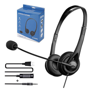 Audífonos Alámbricos Diadema Call Center Con Micrófono Hd Audífonos Alámbricos Diadema Call Center Con Micrófono Hd