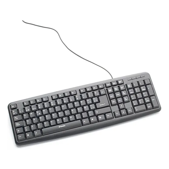 Teclado Usb Español Verbatim 98121 Conexion Usb Teclado Negro Idioma Español Latinoamérica