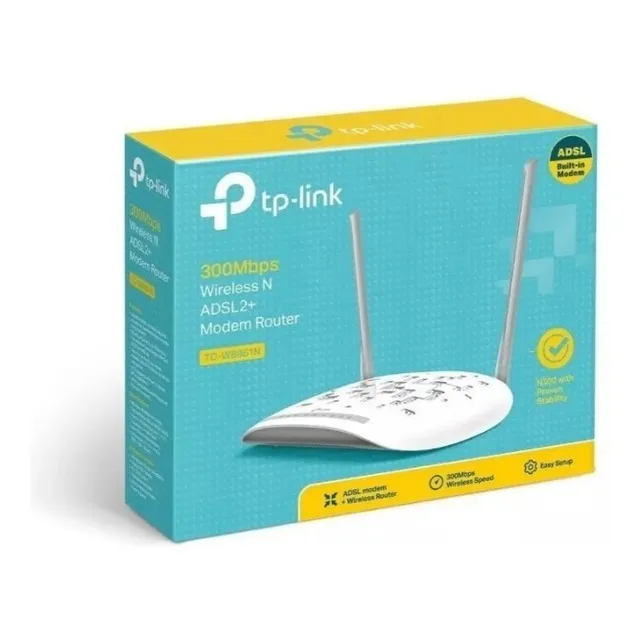 Modem Router Inalambrico Wifi Tp-link Td-w 8961n Adsl2