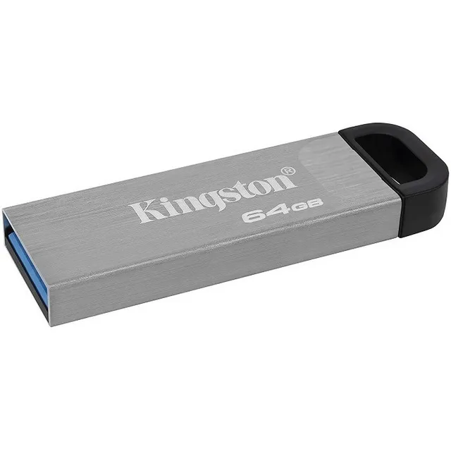 Memoria Usb 64gb Kingston 3.2 Metal Alta Velocidad Dtkn/64gb Color Negro