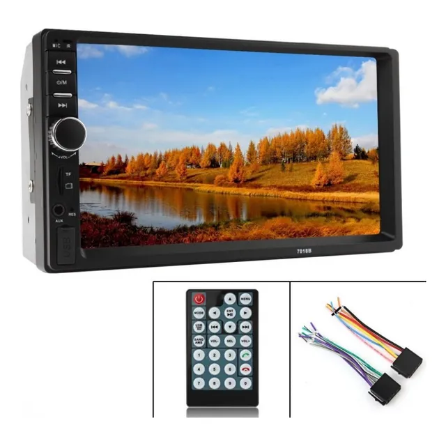 Estereo Fijo Auto Pantalla Tactil Usb Bluetooth Doble Din