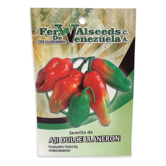 Pack 2 Sobres 3g Semillas Ají Llaneron Ferwalseeds