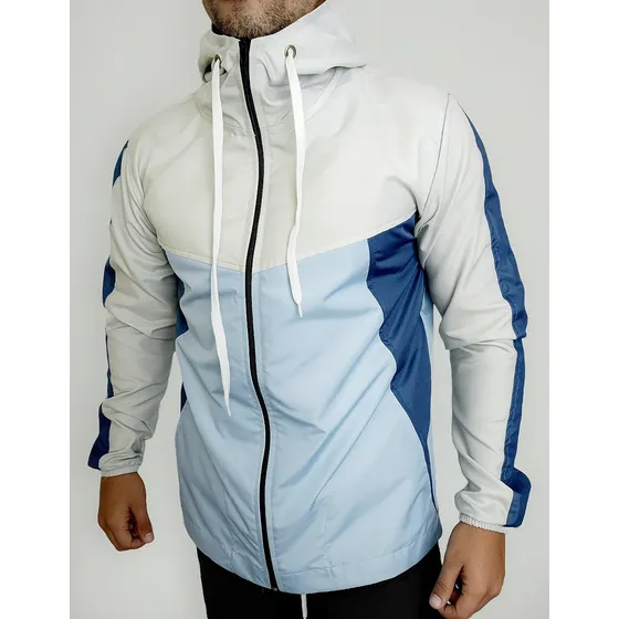 Campera Rompeviento Deportiva Hombre Combinada Ravish