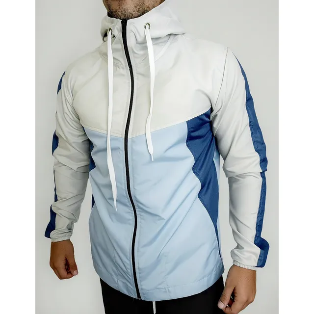 Campera Rompeviento Deportiva Hombre Combinada Ravish