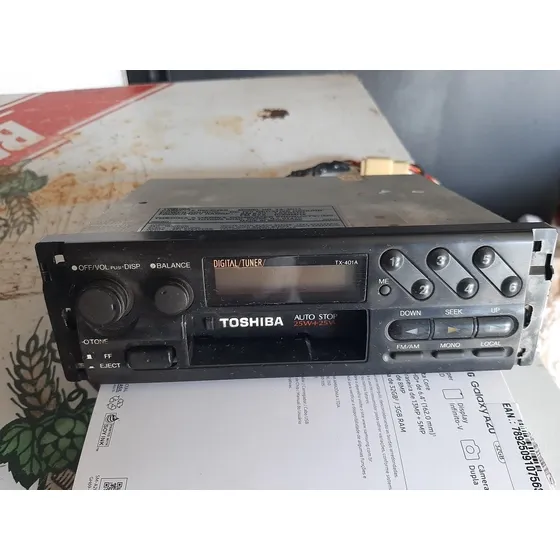 Radio Toca Fita Toshiba Antigo Auto Stop Funcionando 
