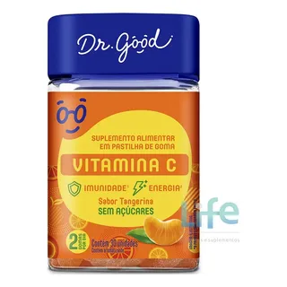 Vitamina C Tangerina 30 Gomas Imunidade - Dr Good