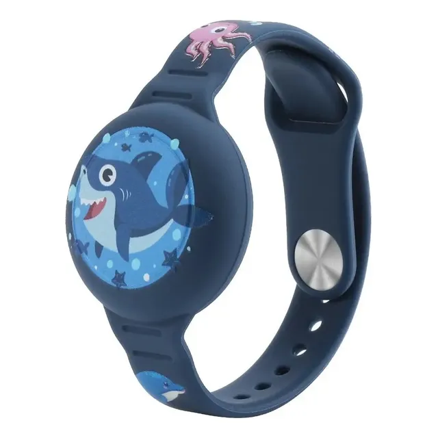 Malla Silicona Para Airtag Niños Impermeable Anti Pérdida 