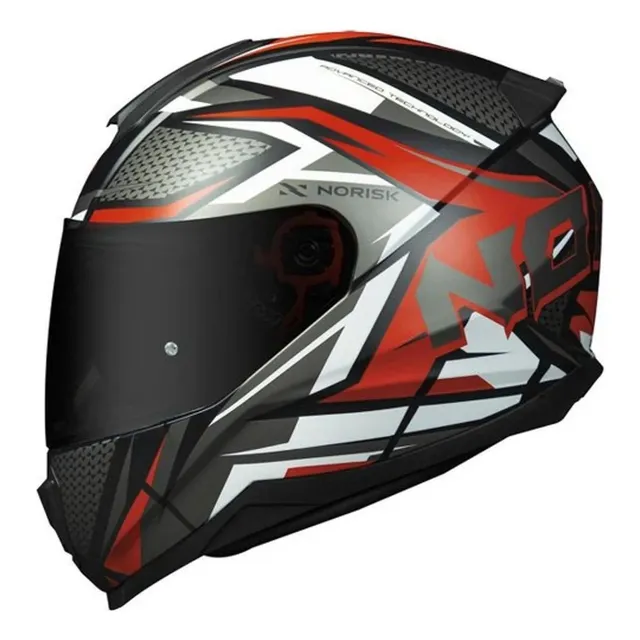 Capacete Norisk Razor Speedmax Vermelho + Viseira Extra