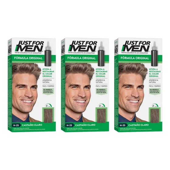 Tintura En Shampoo Just For Men Fórmula Original X3