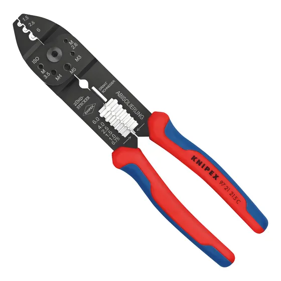 Knipex 97 21 215 C Alicate Crimpador 9 Prensa Terminais Multicomponente