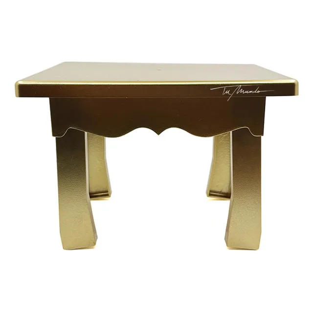 Mesa De Plastico Para Dulces Metalizada Decoración 
