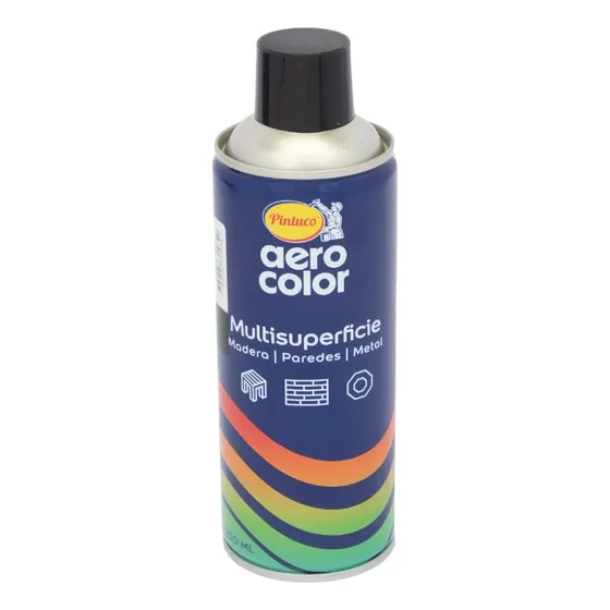 Pintura Aerosol Negro Brillante Pintuco Aero Color 300ml