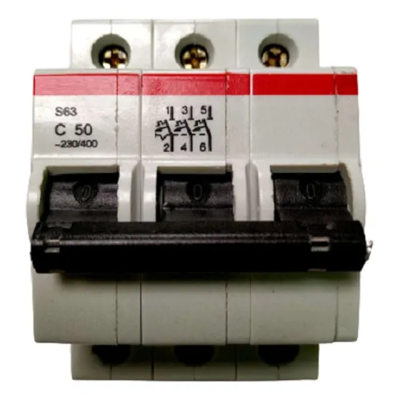 Interruptor Termomagnético (llave Térmica) Abb 3x50a (3 Unid