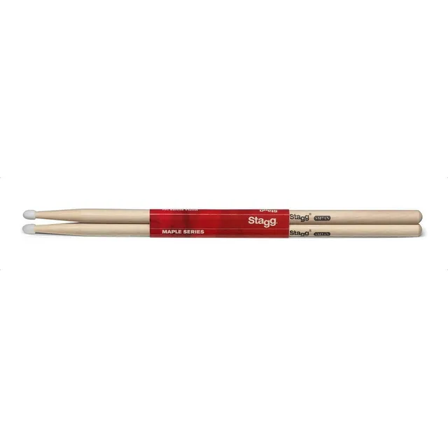 Baquetas Palillos Stagg Sm7an Bateria Maple 7a Nylon Color Natural