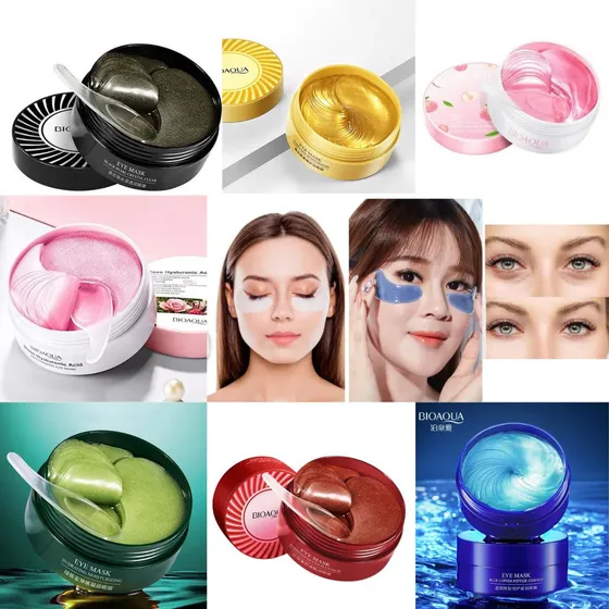 60 Mascarillas Para Ojeras De Colageno/arandanos 1.4g 