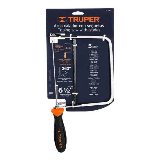 Arco Sierra Calar 6  Pulgadas Con 5 Sierras Truper Aca-6x