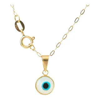 CordĂŁo Feminino Bailarina Ouro 18k 750 45cm Olho Grego CordĂŁo Feminino Bailarina Ouro 18k 750 45cm Olho Grego