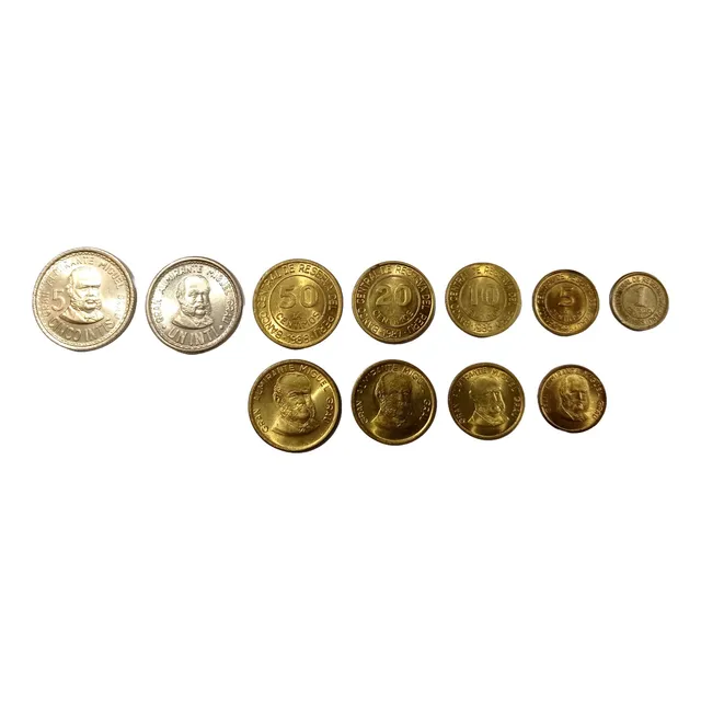 7 Monedas De Colección Grau De Los Intis 1985 - 1988 - Nuevo