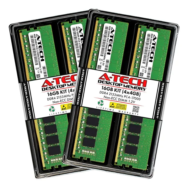 Kit De Memoria Ram A-tech 16gb (4x4gb)ddr4 2133mhz Cl15