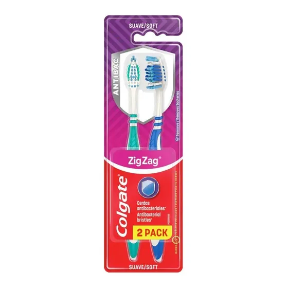 Pack 2 Cepillo Dental Colgate® Zig Zag Suave