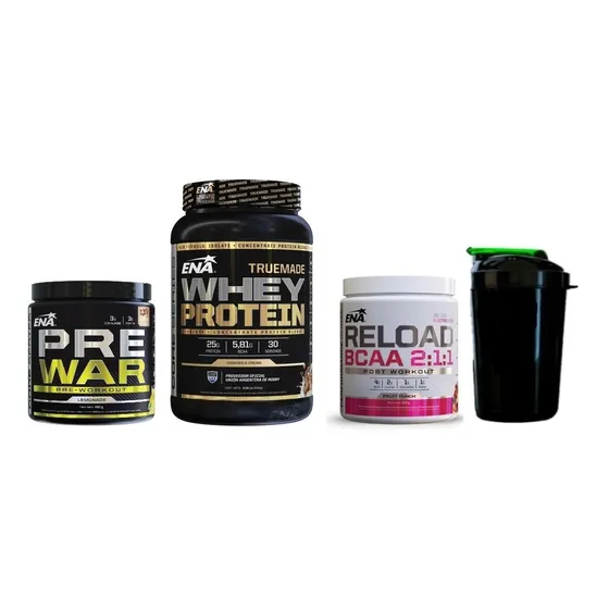 Combo Ena Truemade + Pre Entreno + Post Entreno Aminoacidos
