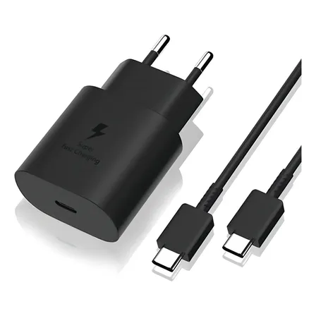 Cargador para Samsung Turbo 45 W S22 S23 S24 Plus S24 Ultra Color Black