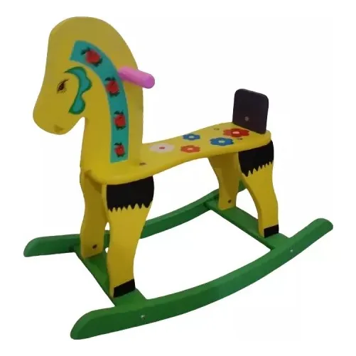 Caballito Mecedora De Madera, En Caja