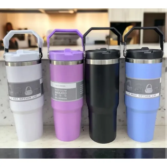 Termo Vaso Garrafa Térmico Acero Inoxidable Antiderrame