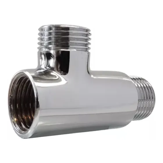 Adaptador Tee T Maquina Lavar Tanque 1/2 X 1/2X3/4 Latão Cromado