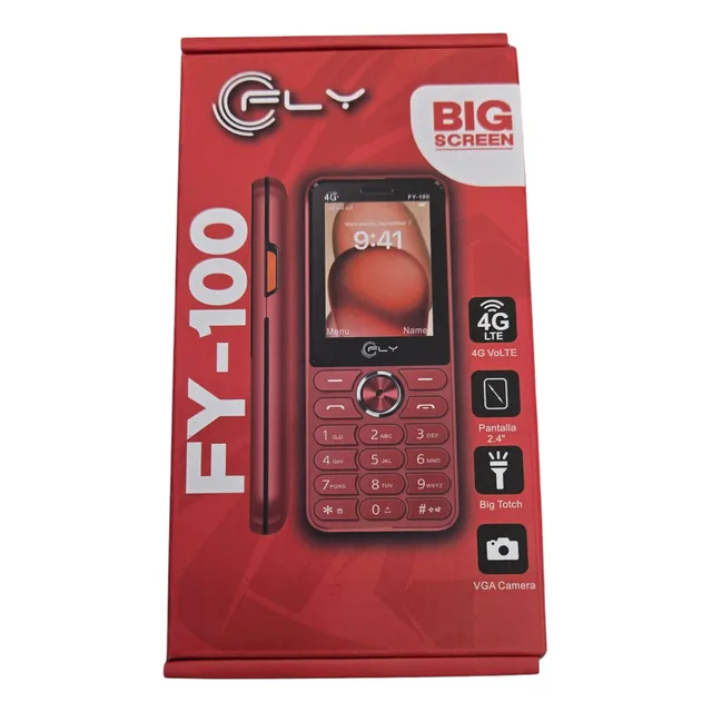 Celular Fly 100 4g Linterna Adulto Mayor