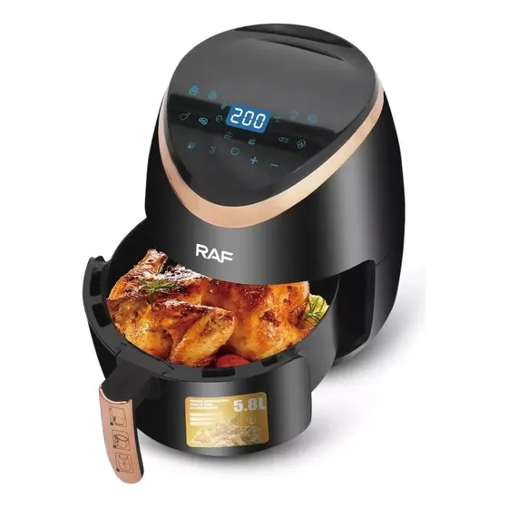 Freidora De Aire Sin Aceite 5.8 Litros Raf 1500w 