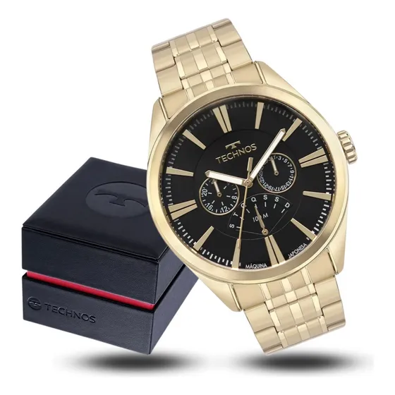 Relógio Technos Masculino Grandtech Robusto A Prova D'água